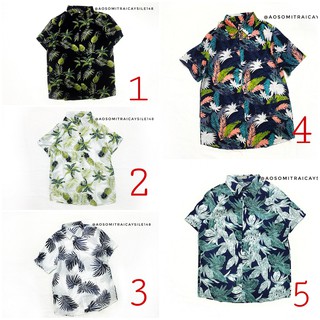 ÁO SƠ MI NHÓM,LỚP ĐI BIỂN, SƠ MI HOA LÁ - CÓ ẢNH MẪU MẶC