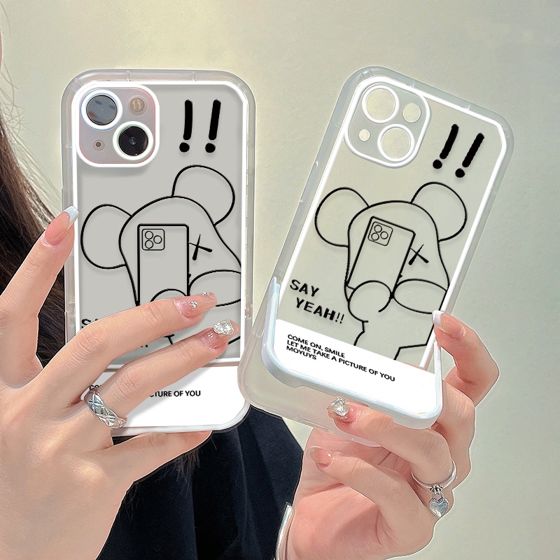 Ốp Điện Thoại Dẻo Trong Suốt Họa Tiết Hoạt Hình Gấu Cho IPhone 13 12 11 Pro MAX 7 8 Plus 6 6S X XR XS MAX SE 2020