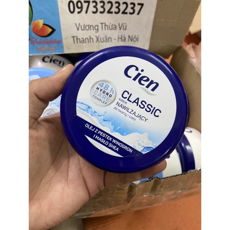 Kem dưỡng chống nẻ cien soft 24h và 48h classic 250ml