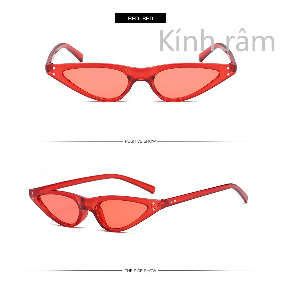Kính mát mắt mèo chống nắng UV400 thời trang cho nữ
