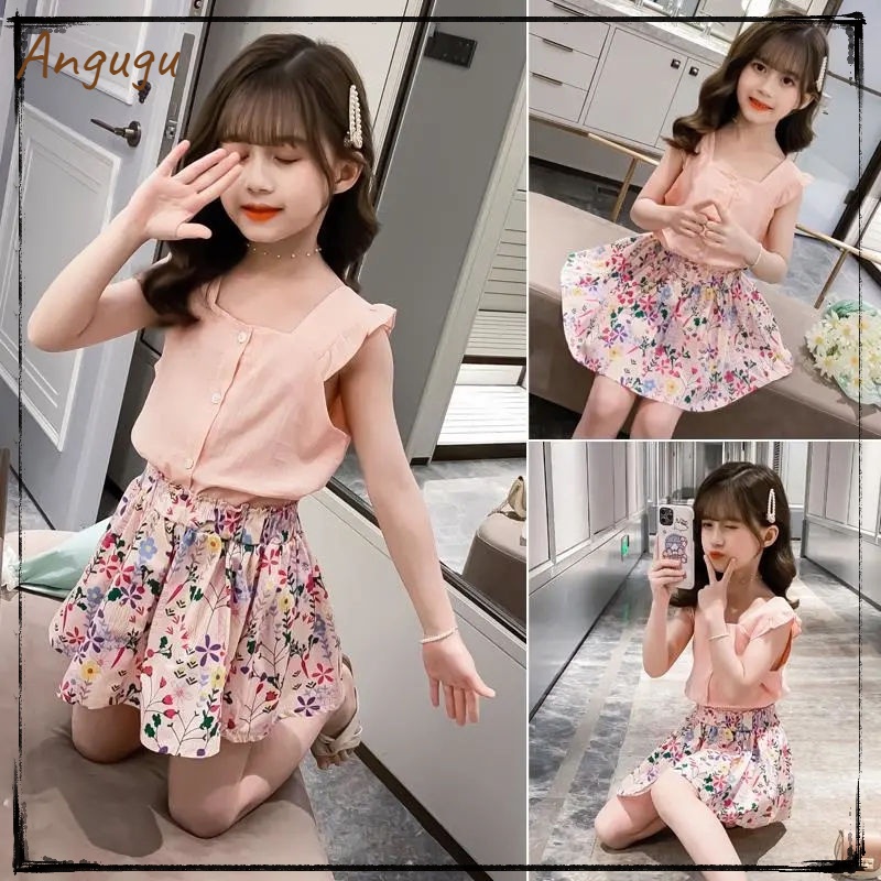 Bộ Đồ Thời Trang 2 Món Áo Thun + Chân Váy Hàn Quốc Chất Lượng Cao Cho Bé Gái Từ 3 Đến 4 Đến 5 Đến 6 Đến 7 Đến 8 Đến 9 Đến 10 Đến 11 12 Tuổi