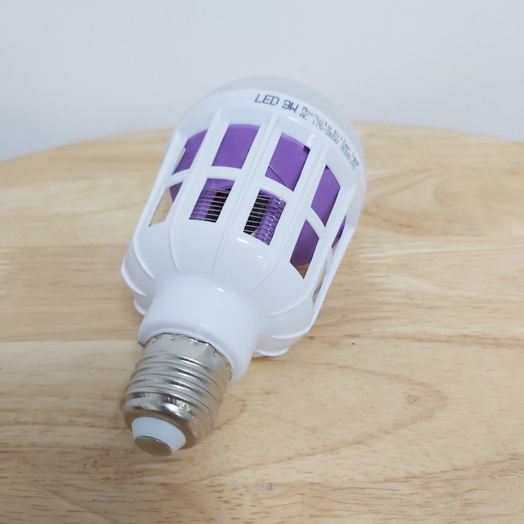 Đèn led diệt côn trùng Đèn bắt muỗi bóng tròn led 9w