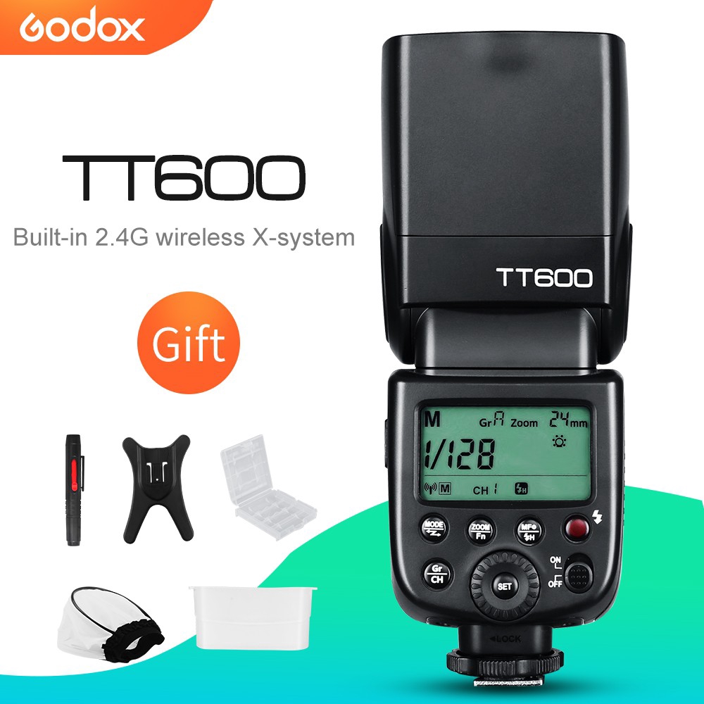 Godox TT600 2.4G Wireless Master / Slave Camera Flash Speedlite cho Canon Nikon