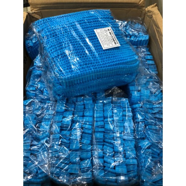 Mũ trùm đầu y tế con sâu cao cấp ép chân không - 100 cái màu xanh hàng chính hãng công ty