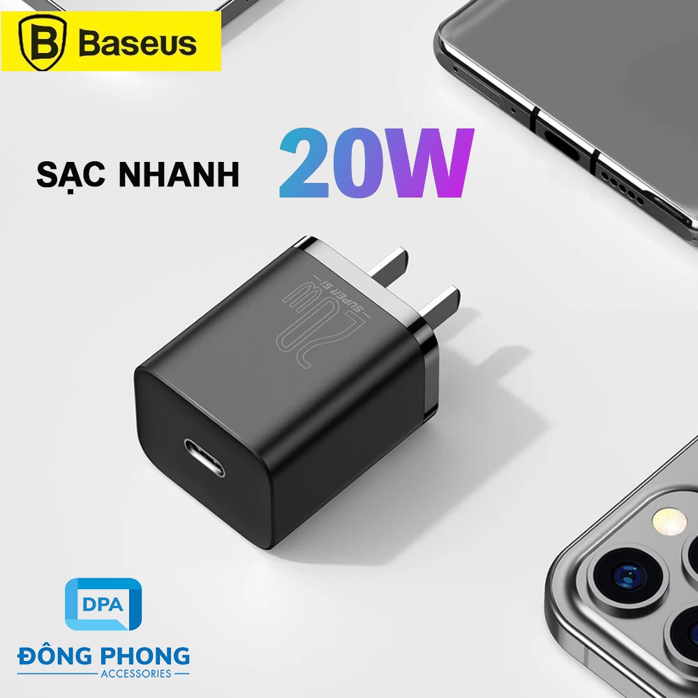 Củ Sạc Nhanh PD 20W Baseus Super Si Chính Hãng