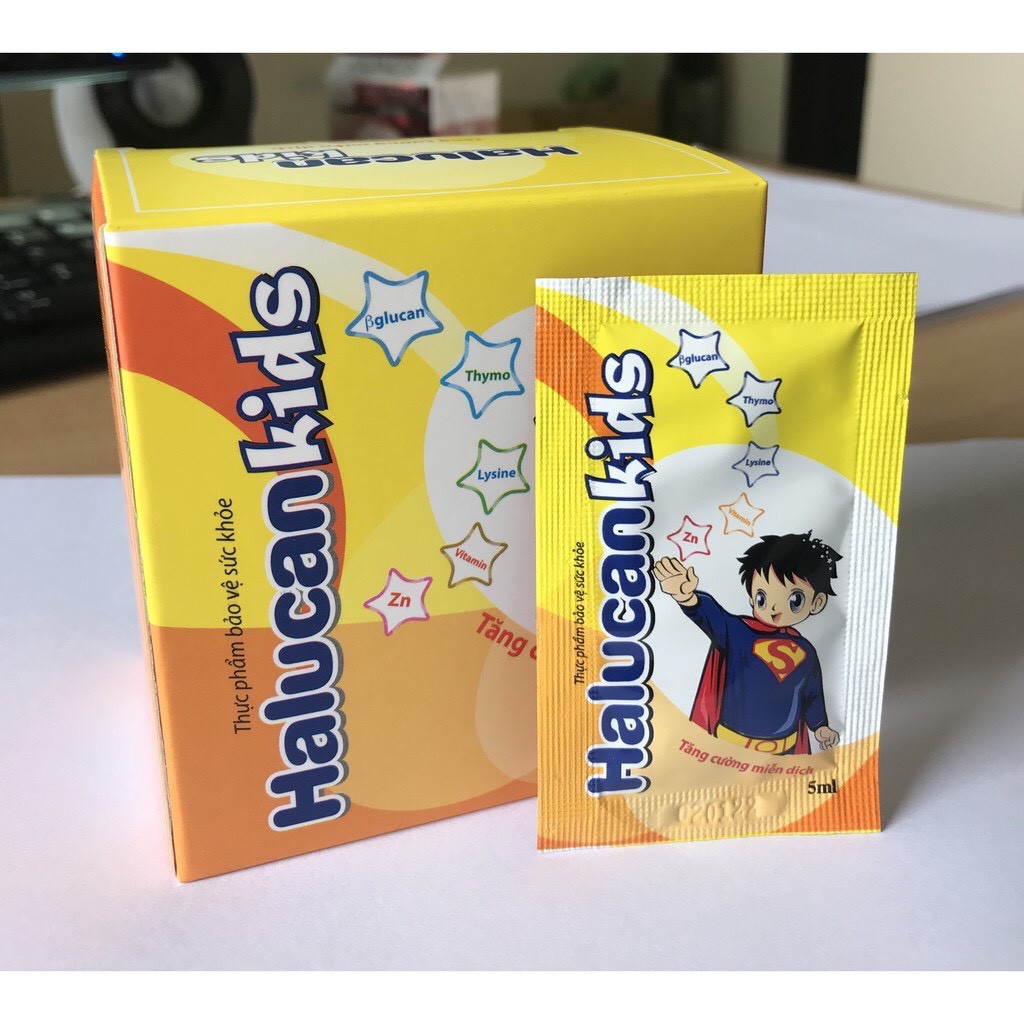 Siro HALUCAN KIDS (Hộp 15 gói 5ml) - Giúp trẻ ăn ngon, tăng cường miễn dịch | Thế Giới Skin Care