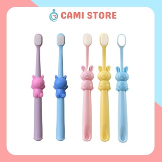 Bàn chải đánh răng cho trẻ em từ 2-7 tuổi 🍀GIÁ SỐC🍀 sợi nano siêu mềm cho bé, dùng làm sạch tưa lưỡi