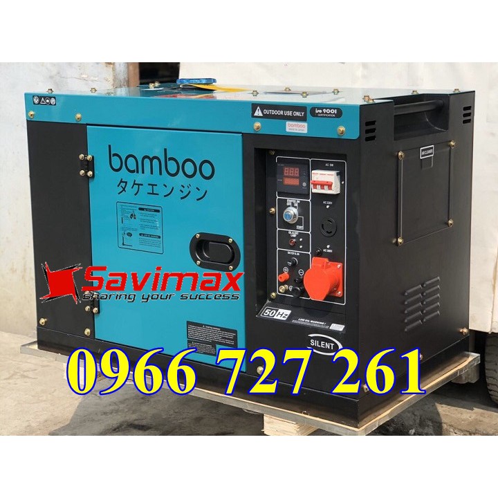 Máy phát điện 3 pha chạy dầu Bamboo 9800EAT