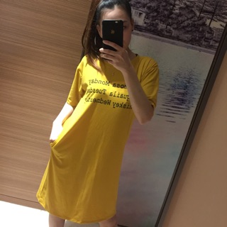 Đầm thun phom rộng dạng dài vừa chạm gối