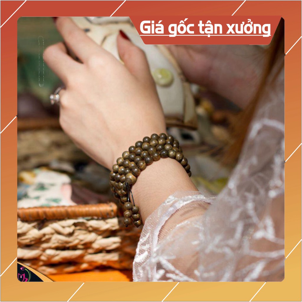Vòng Tay Trầm Hương Chuỗi Tràng Hạt 108 Trầm Cao Cấp 100% tự nhiên mùi thơm dịu nhẹ | BigBuy360 - bigbuy360.vn