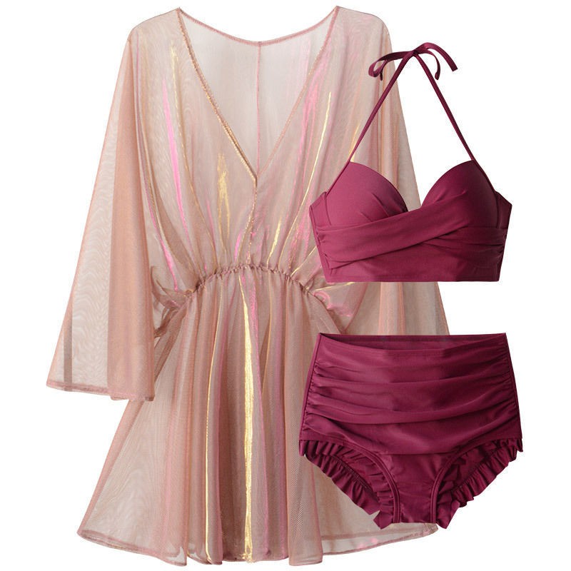 Set Đồ Bơi 3 mảnh Bikini đi biển đi bơi Phong Cách Hàn Quốc Quyến Rũ Dành Cho Nữ | BigBuy360 - bigbuy360.vn