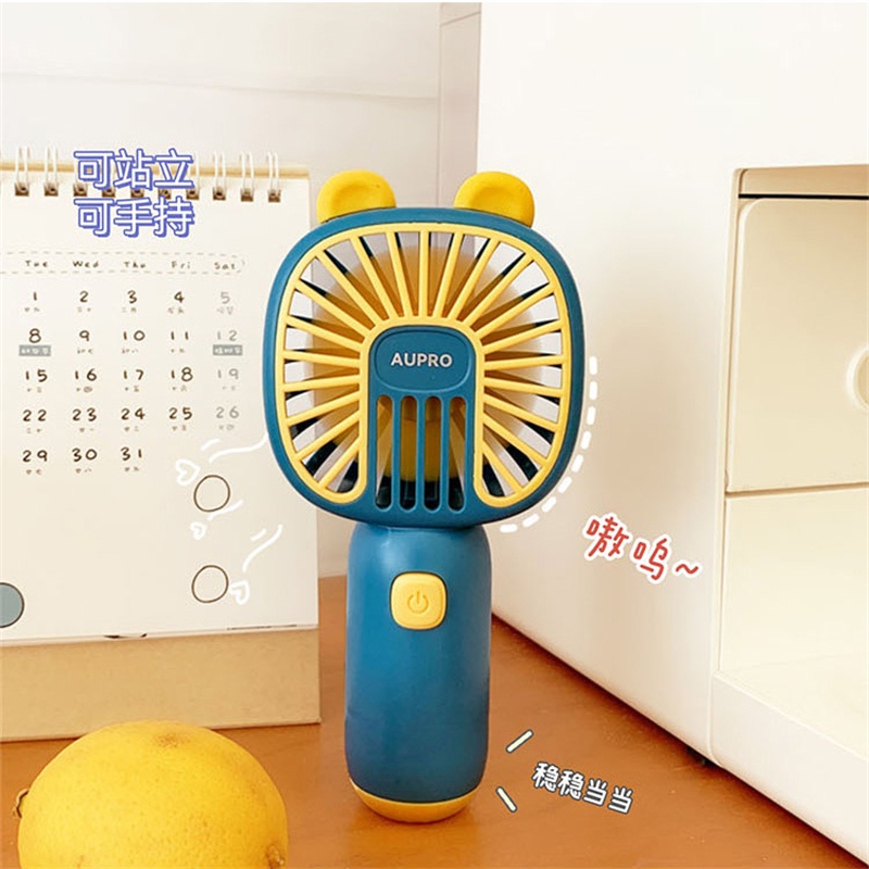 Quạt Cầm Tay F931 Kích Thước Nhỏ Dễ Thương Có Cổng Sạc USB Không Gây Tiếng Ồn Cho Nữ Sinh