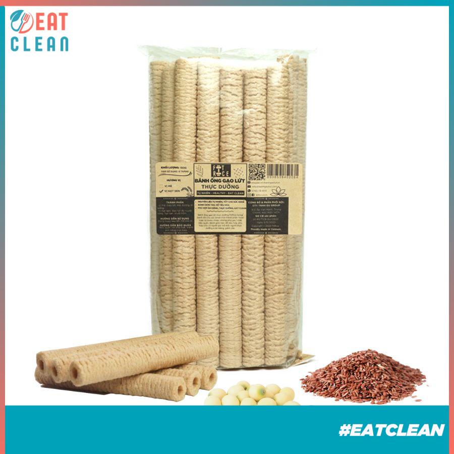 Bánh ống gạo lứt ăn kiêng eat clean FitRice - Giòn tan, Dễ tiêu hóa, Giảm cân, Cho bé ăn dặm