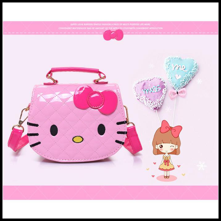 Túi Đeo Vai Ljy18 Hình Hello Kitty Đáng Yêu Cho Bé Tab026