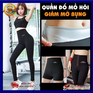 Quần giảm mỡ bụng ra mồ hôi, quần tan mỡ dáng lửng - đùi - mbra94