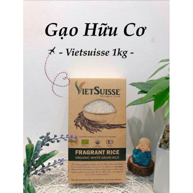 [Vietsuisse] Gạo trắng hữu cơ 1kg cho bé ăn dặm