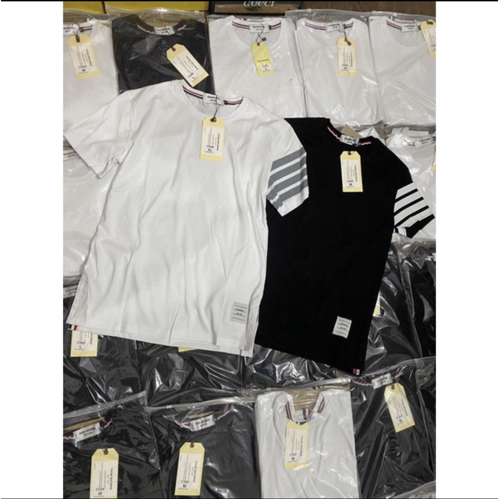 Áo phông thom nữ vạch tay viền ngang, Áo  polo nữ from rộng vạch tay kẻ sọc tay lỡ Chất Cotton Siêu Xinh | BigBuy360 - bigbuy360.vn