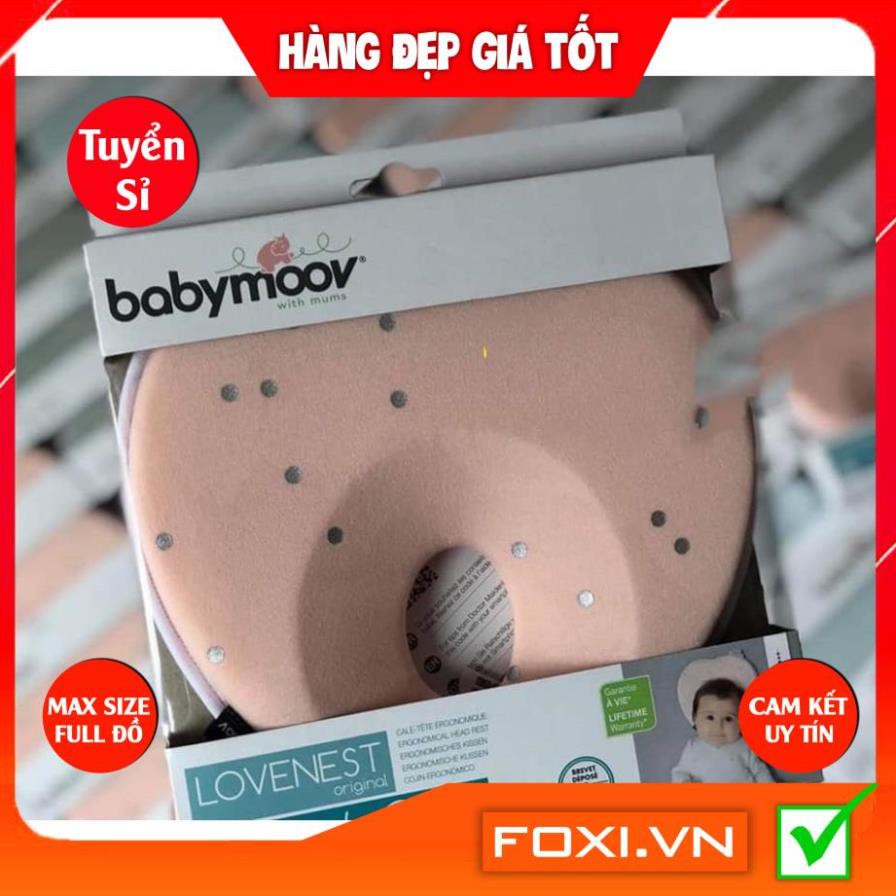 Gối chống bẹt đầu Lovenest Babymoov-Phù hợp với mọi loại giường-nôi-cũi-xe đẩy-Giúp bé ngủ sâu giấc hơn và thoải mái hơn