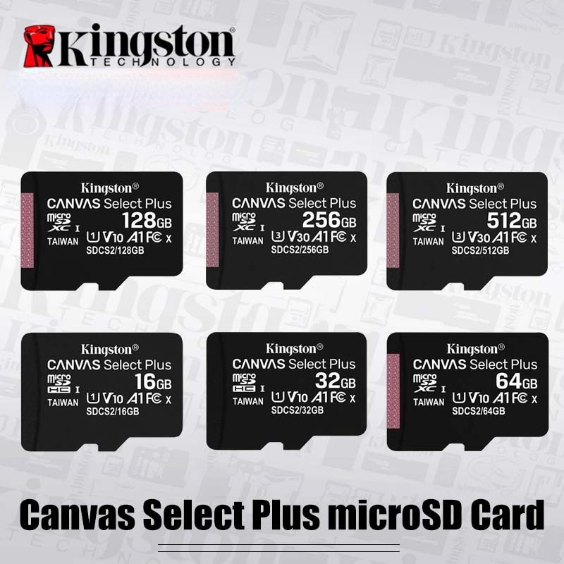 KINGSTON Thẻ Nhớ Micro SD 128GB 64GB 32GB 16GB Class10 UHS-1 8G C4 Microsd TF / SD Chuyên Dụng