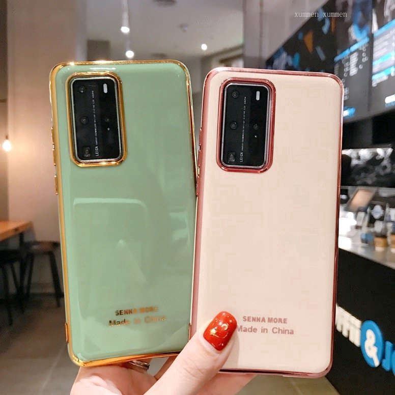 Ốp Điện Thoại Dẻo Tráng Gương Trong Suốt Sang Trọng Cho Huawei Nova 7 Nova 7se Oppo R9 F3 / A77 Realme X50 Xiaomi Mix2s Mix3 Honor 30 Pro 30s V10 Play4t