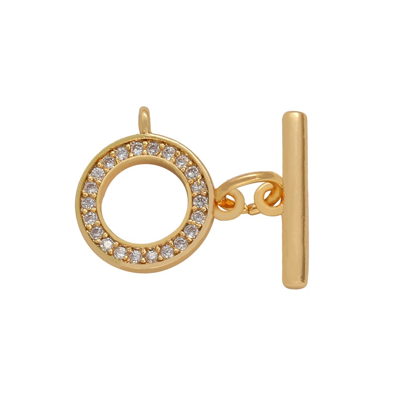 BEADIA Móc Khóa Đồng Mạ Vàng 18k Làm Trang Sức Vòng Tay
