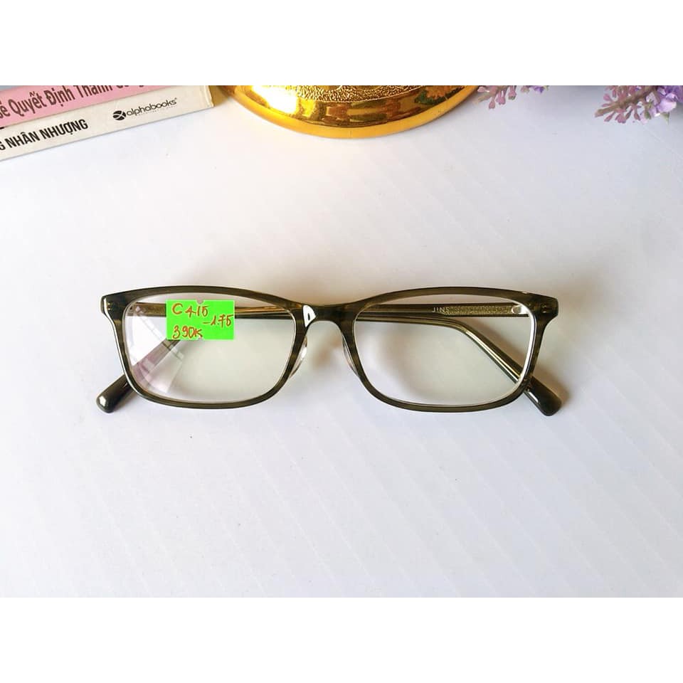 Kính cận -1.75 độ thương hiệu Jins (MCF-16A-327), designed in Tokyo, made in China.
