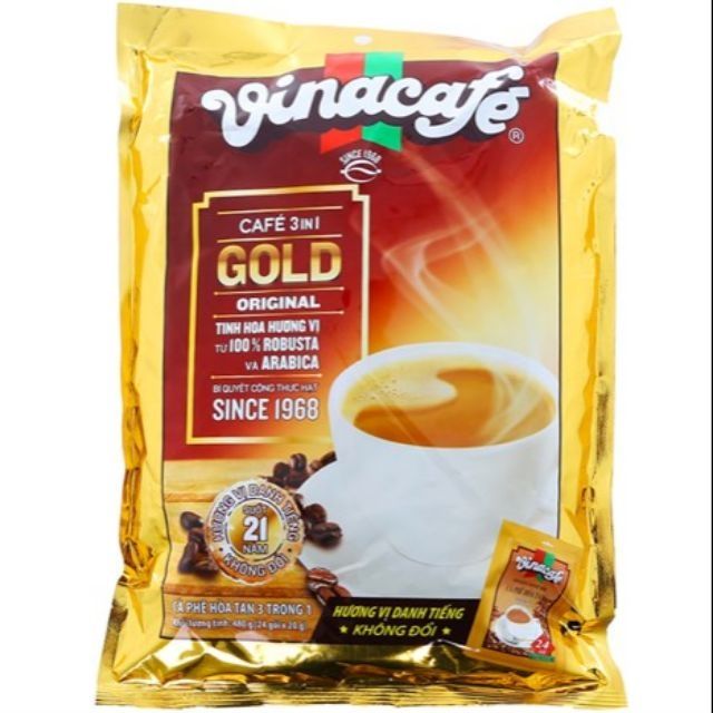 Cà phê hòa tan Vinacafé bịch(24 gói x 20g)