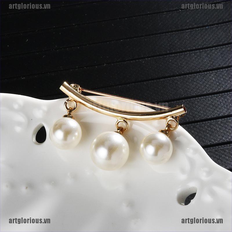 Ghim Cài Áo Đính Ngọc Trai Thời Trang