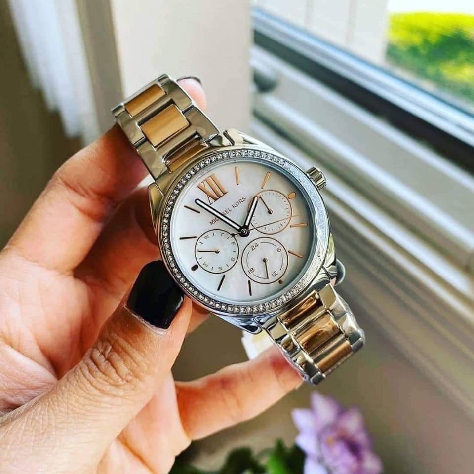 Đồng hồ nữ chính hãng Michael Kors Mk7096 Lên tay bao đẹp luôn, mẫu mới tinh - Máy Pin - Kính cứng