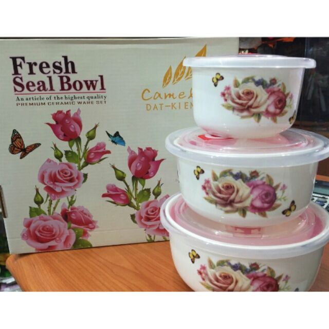 Set 3 âu lạnh nắp hít chân không