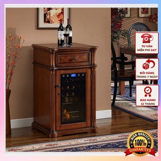 Tủ Bảo Quản Vang Châu Âu Từ Gỗ Sồi Tân Cổ Điển Cao Cấp TR4