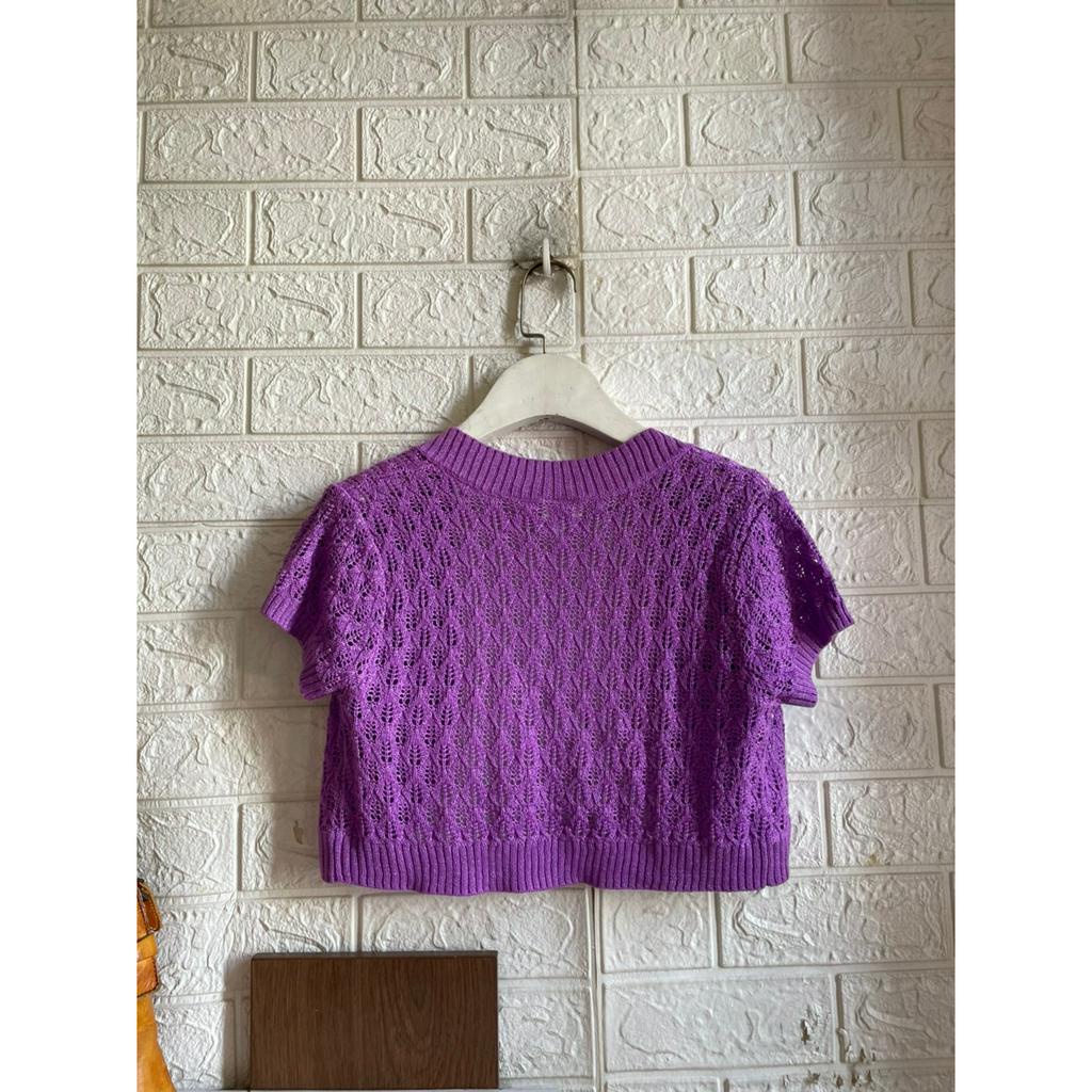 Áo khoác len dáng lửng