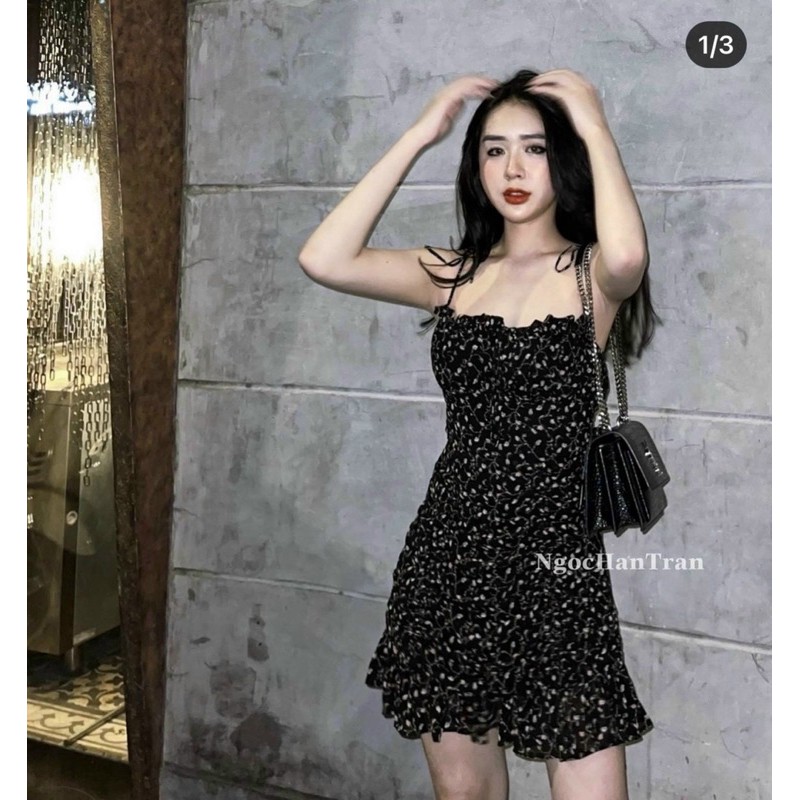 Váy đầm hoa nhí có mút ngực kèm ảnh thật design by UNO Studio | BigBuy360 - bigbuy360.vn