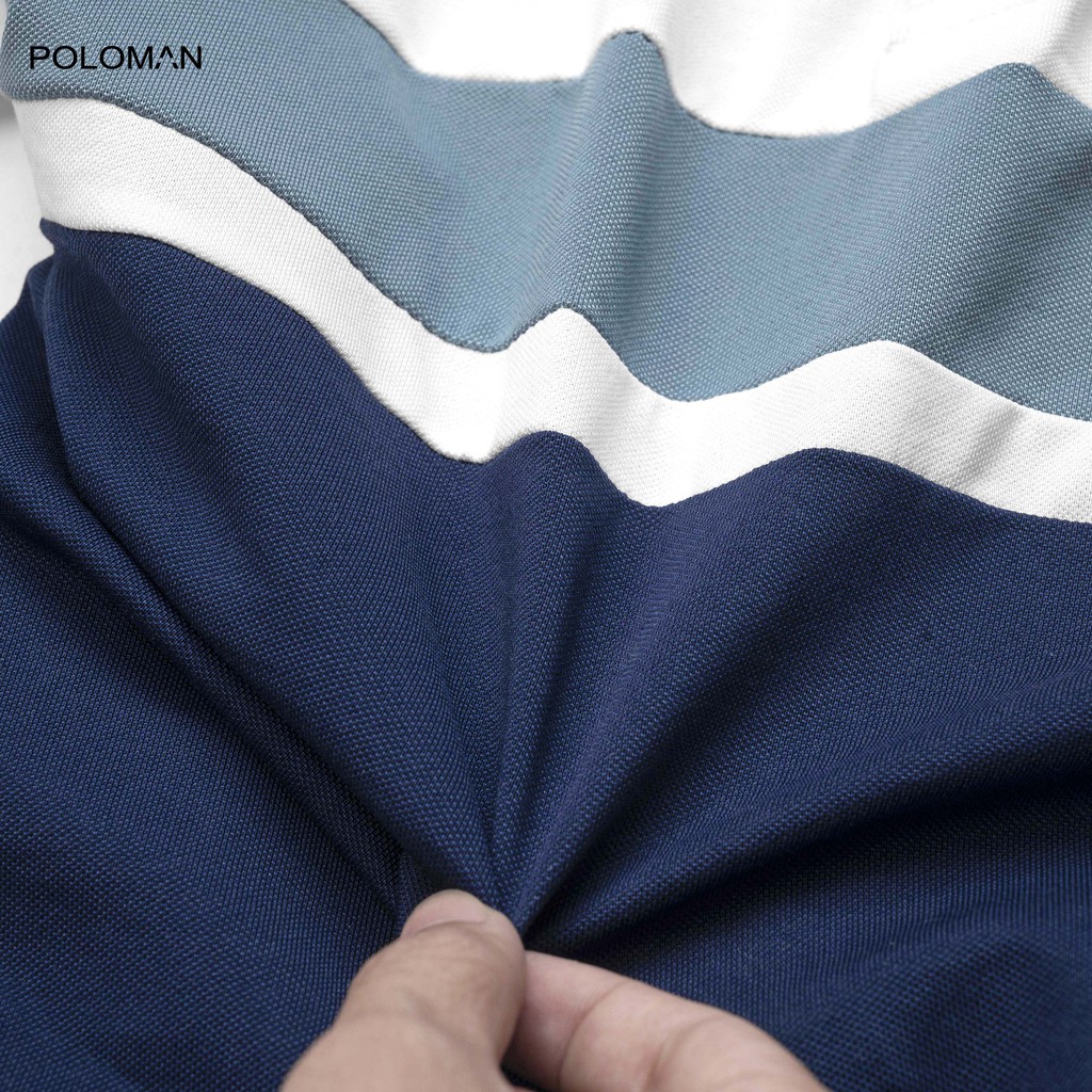 Áo Polo nam phối cổ bẻ Ampus vải cá sấu Cotton xuất xịn,chuẩn form trẻ trung, thanh lịch P06 - POLOMAN #6