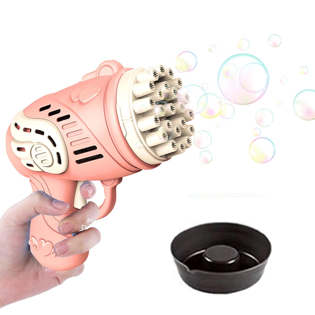 Súng Bắn Bong Bóng Tự Động 23 Lỗ Cho Bé