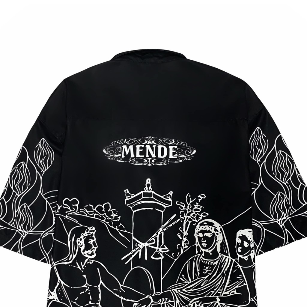MENDE - Black Ruthless - áo sơ mi tay ngắn MENDE chính hãng