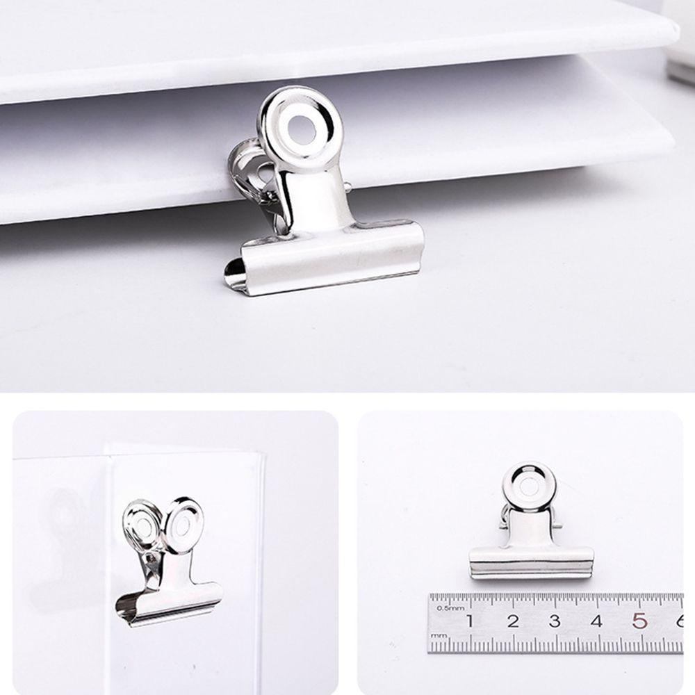 Set 6 Kẹp Giữ Thẻ Đánh Dấu Trang Sách Hình Tròn Bằng Thép Không Gỉ Nhiều Màu Sắc Chất Lượng Cao