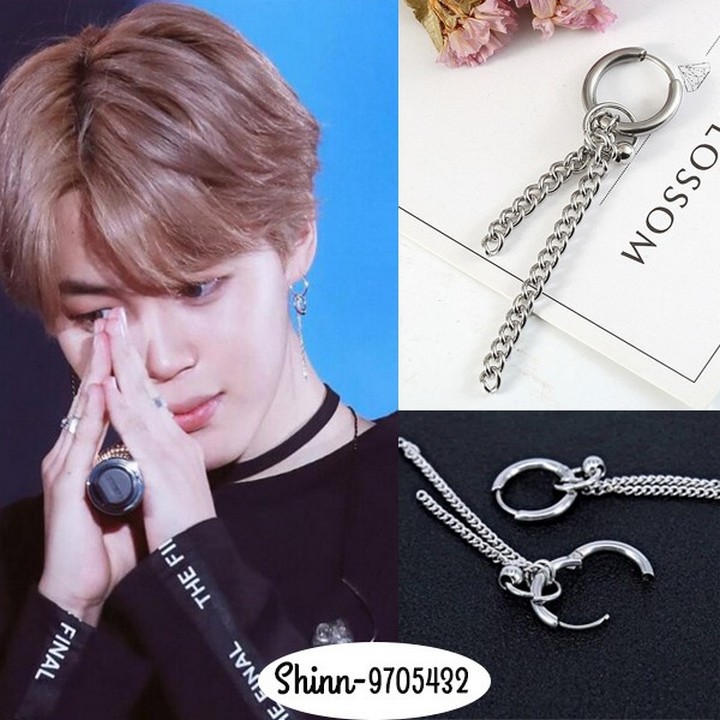 Khuyên tai JIMIN BTS TEAR phong cách thời trang cá tính idol kpop bông tai Unisex titan không gỉ