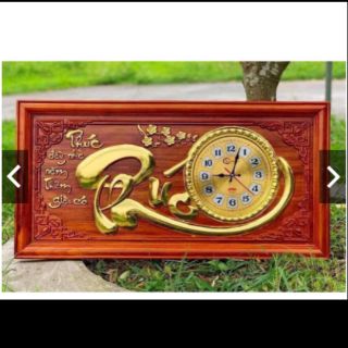 [Ảnh Thật] Đồng Hồ Gỗ Hương Đem Lại Thành Công May Mắn