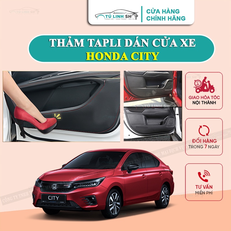 Bộ 4 Thảm Tapli Honda CITY dán cánh cửa chống trầy xước xe