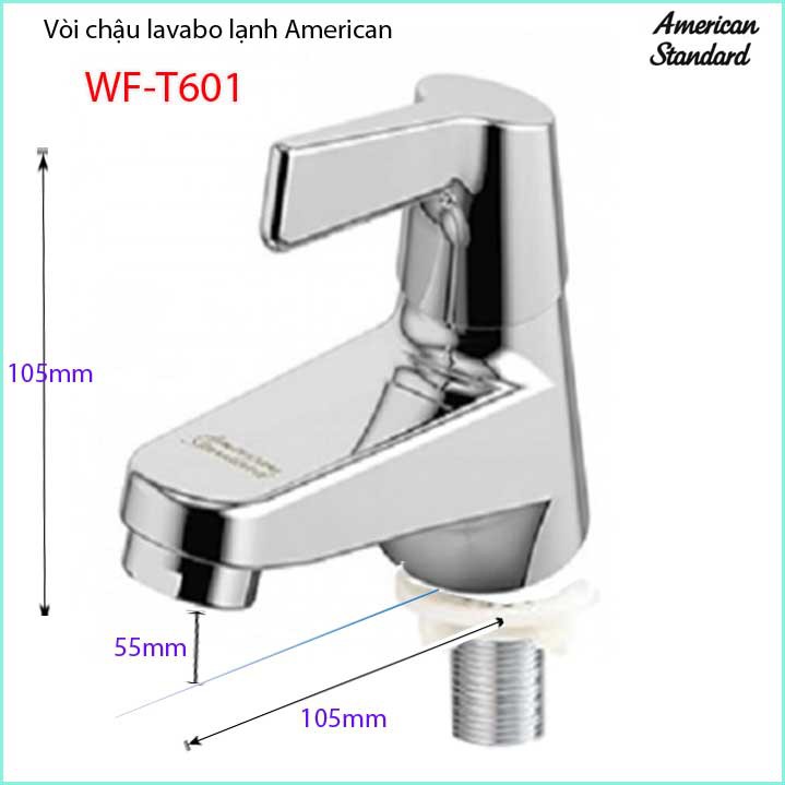 Vòi chậu rửa mặt American Standard chính hãng WF-T601, vòi lavabo thiết kế mới xả nước mạnh siêu bền