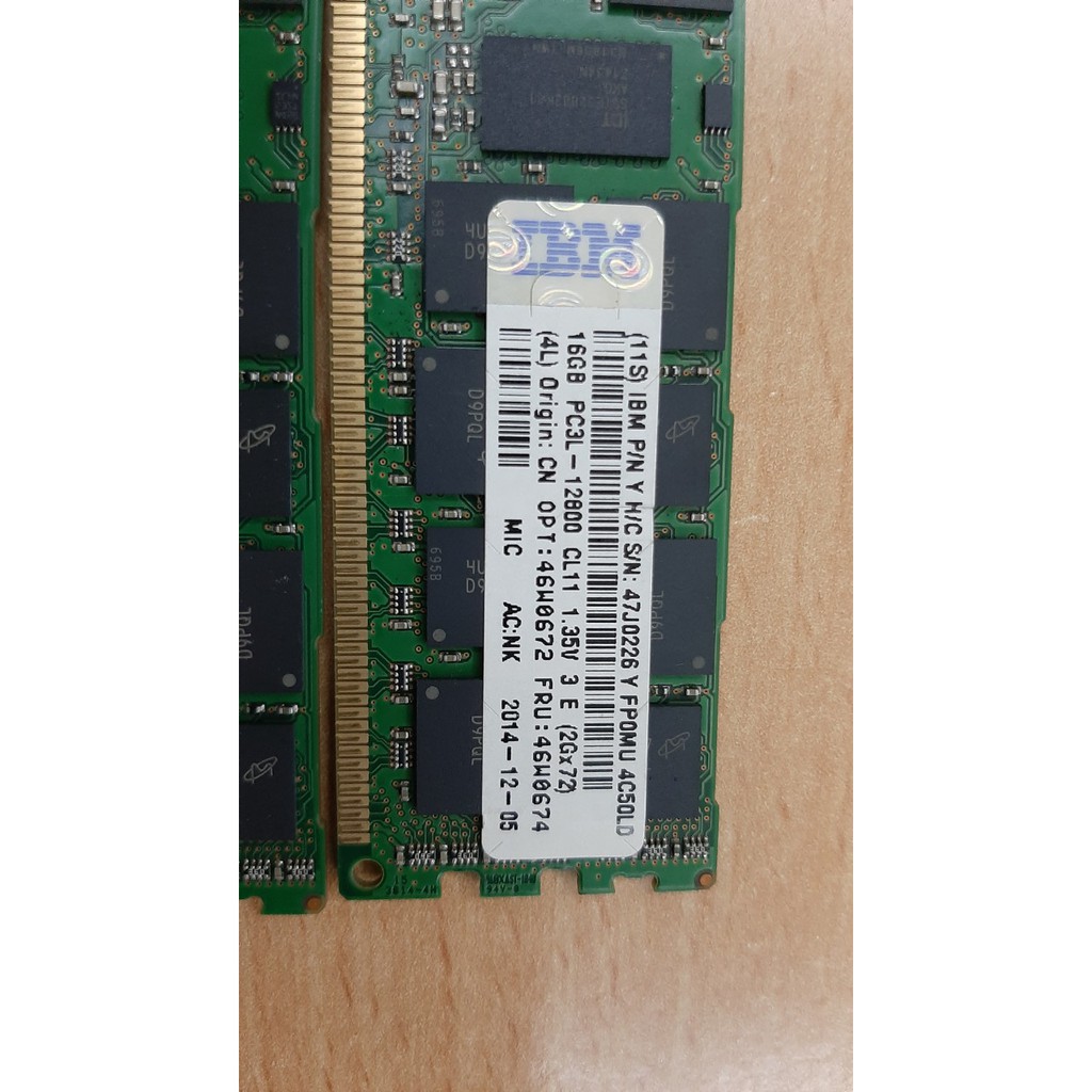 Ram 16GB DDR3 REG ECC Cho Workstation