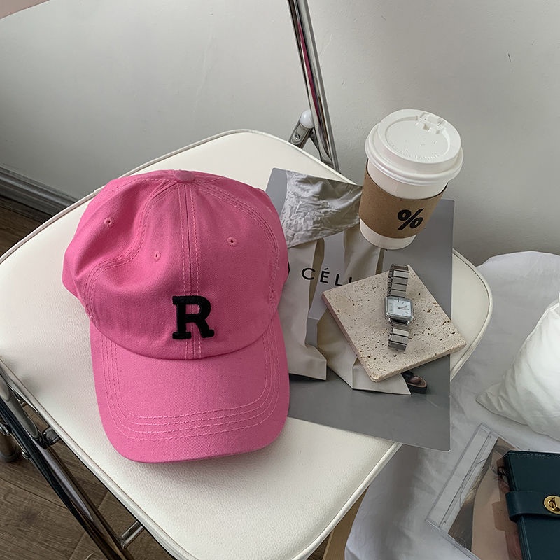 Mũ Lưỡi Trai Màu Nâu Thêu Chữ Thời Trang Thu Đông Xinh Xắn Cho Nữ