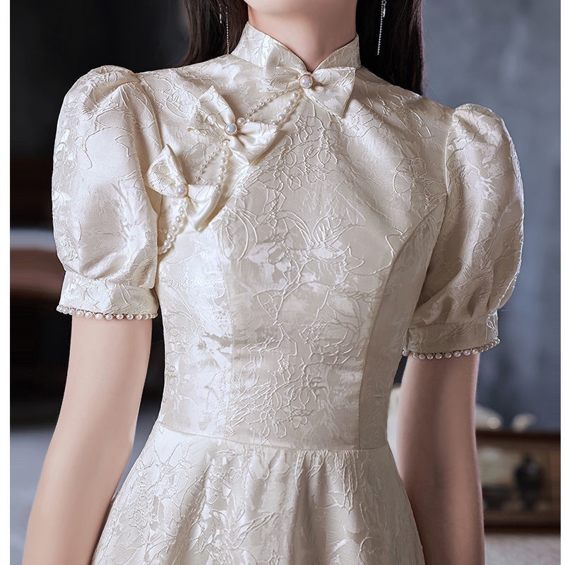 Iv Đầm Sườn Xám Nhỏ Nhắn Phong Cách Pháp Thời Trang Cao Cấp Dành Cho Nữ