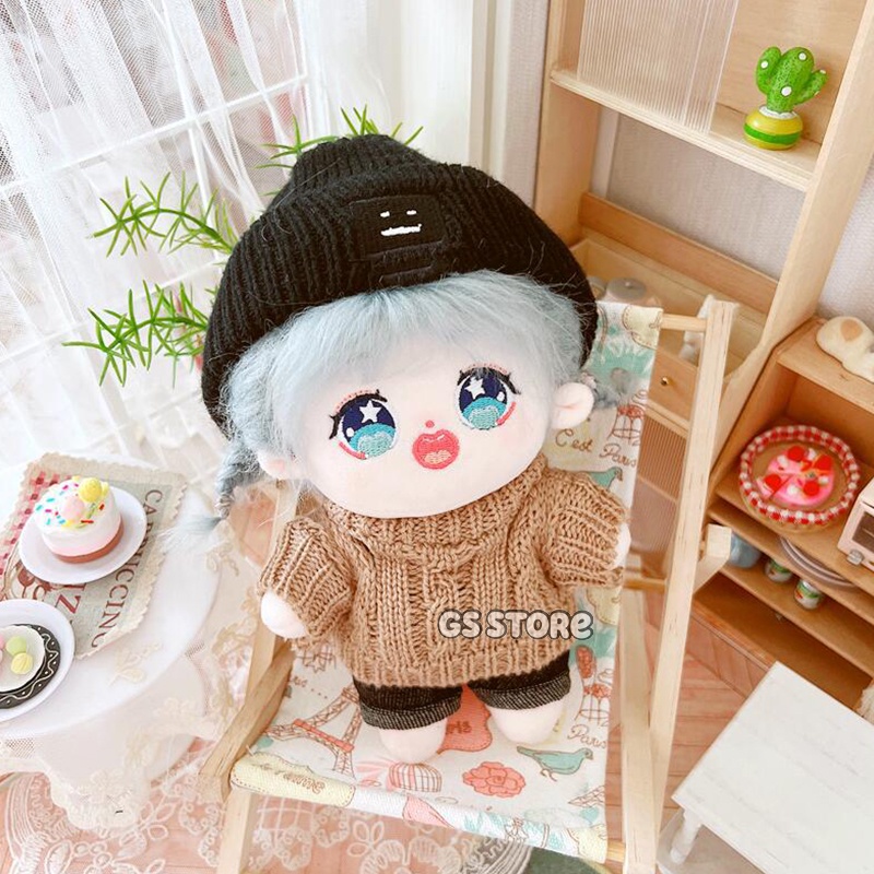 Búp Bê Mặc Áo Len Xinh Xắn 20cm Dễ Thương