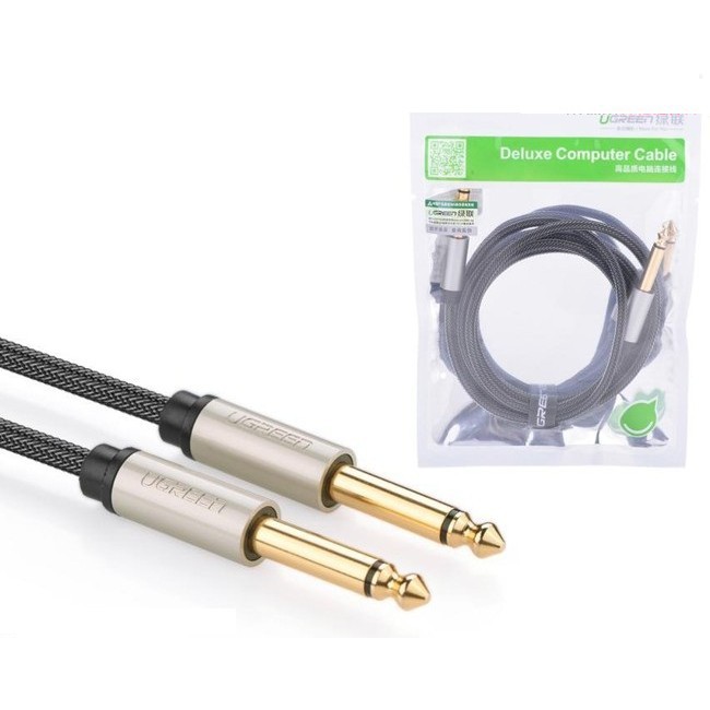 Cáp Audio 6,35mm chính hãng Ugreen 10636 1m,10638 2m,10640 5m mạ vàng cao cấp