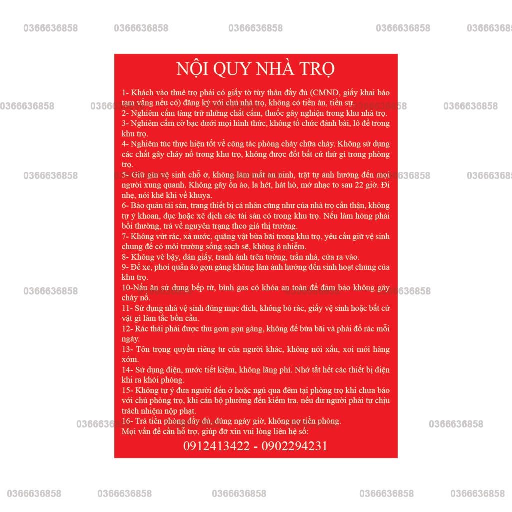 Bảng Nội Quy mica in uv Chìm, Kích thước 35x50 cm , nội dung theo yêu cầu