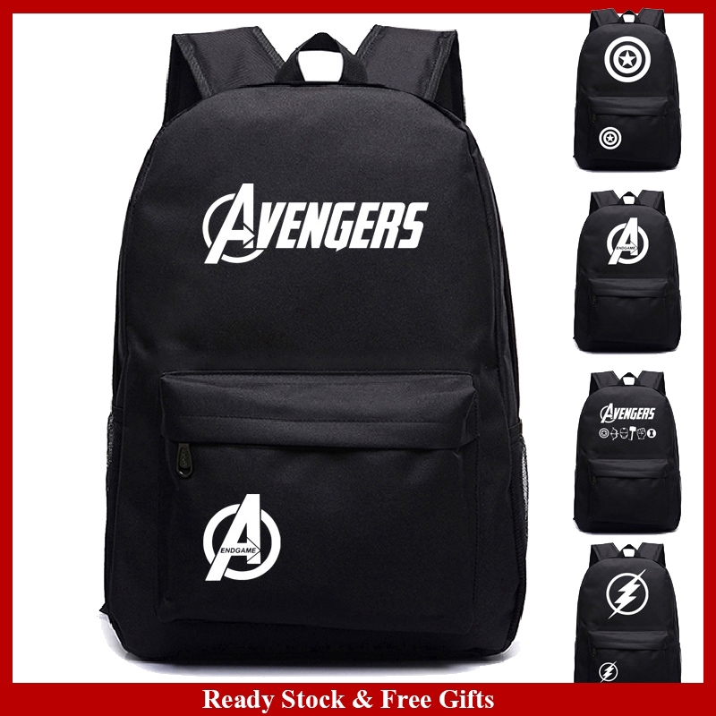 Kid's School Bag Avengers Student Backpack Marvel Kid's Character Backpack School Bag  Leisure Travel Bag