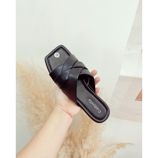 Dép lê dây đan chéo có bigsize 35-43 kèm hình thật.