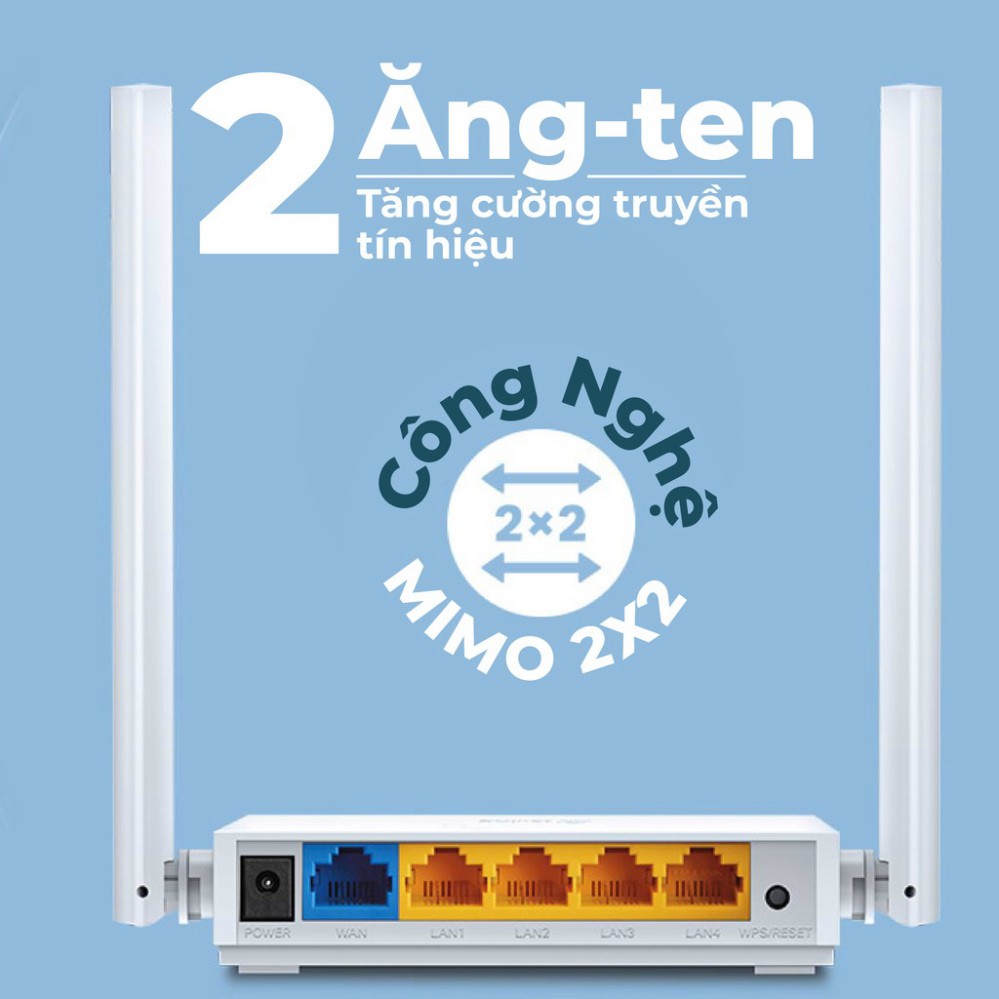 Bộ phát wifi TP-Link TL-WR844N đa chức năng 4in1 Chuẩn N 300Mbps - Router wifi MIMO 2×2 - Bảo hành 2 năm | BigBuy360 - bigbuy360.vn